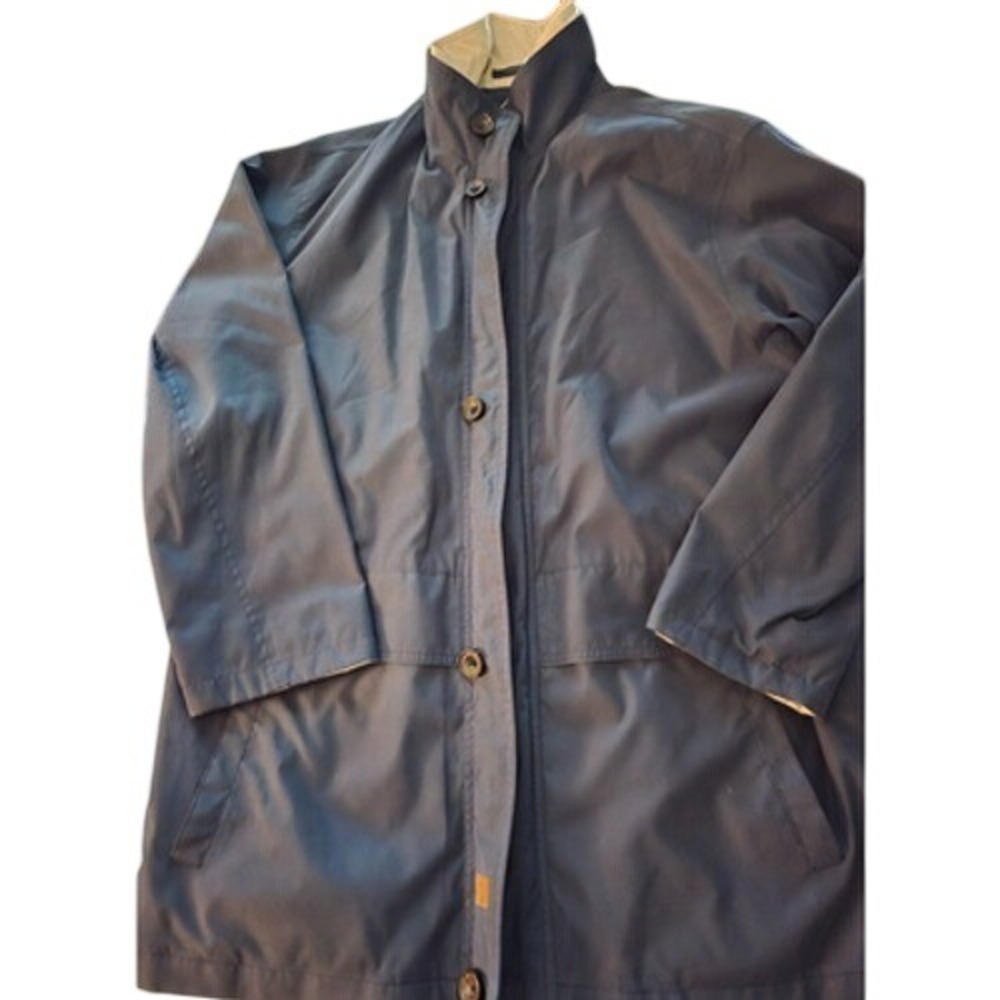 Newport Harbor Mens Full Zip Jacket Navy Blue Lightweight Casual Outerwear